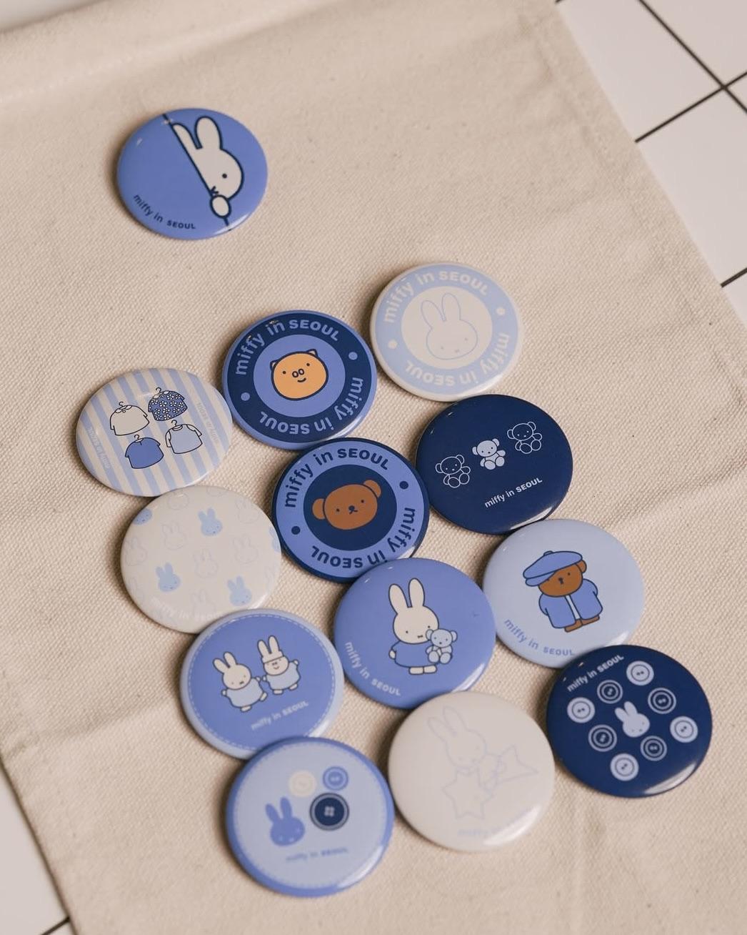 (1月到貨)Miffy 韓國首爾限定 Denim牛仔布襟章 隨機一款