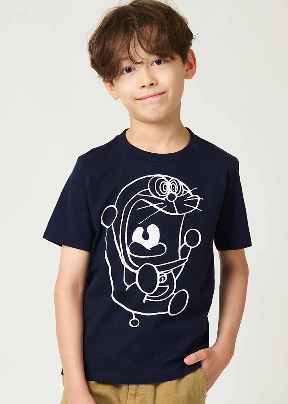 Graniph x 多啦A夢驚恐樣童裝T-Shirt