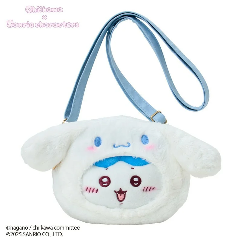 (2-3星期到貨)Chiikawa x Sanrio 限定斜孭袋(小八貓 x 玉桂狗)