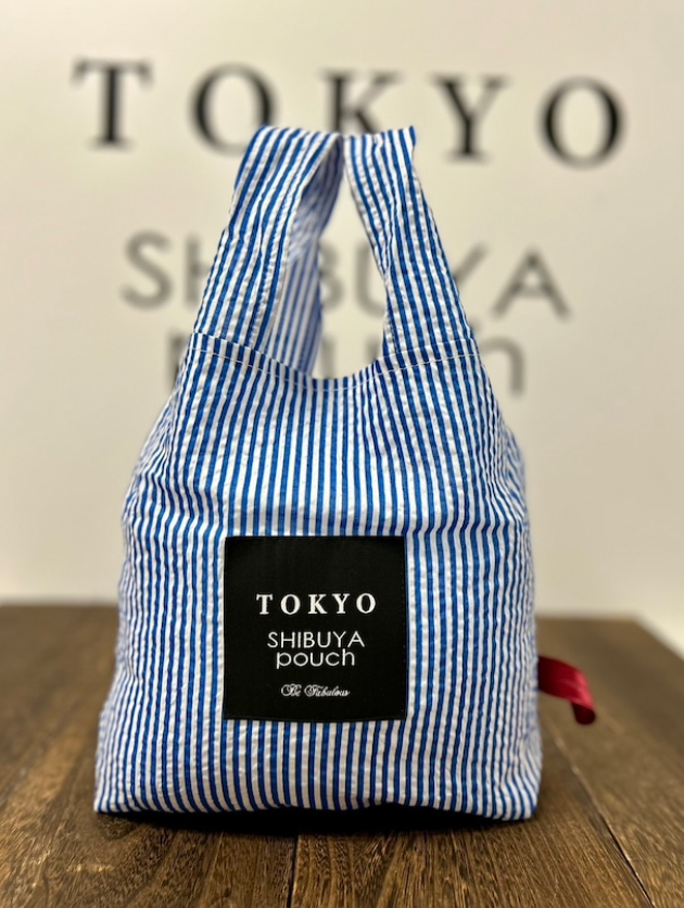 Shibuya Pouch 條紋手袋/環保袋