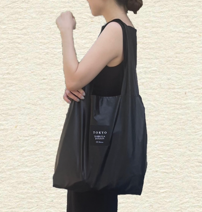 Shibuya Pouch 純黑手袋/環保袋
