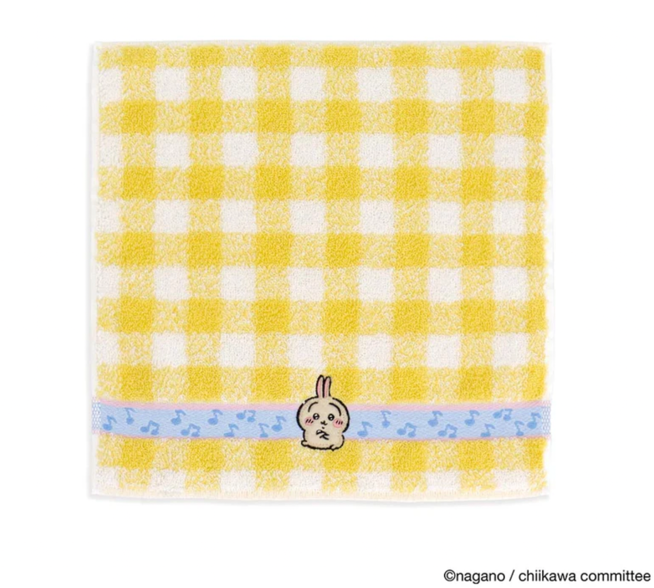 Towel Museum Chikawa 手巾 兔兔黃色格仔款