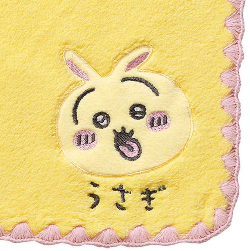 Chikawa 迷你手巾 大頭兔兔黃色款