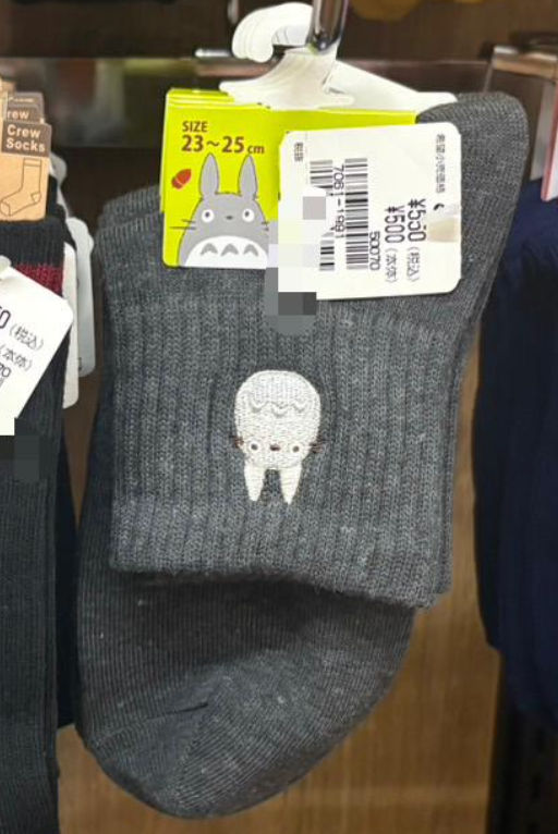 宮崎駿短襪 Size:23-25cm