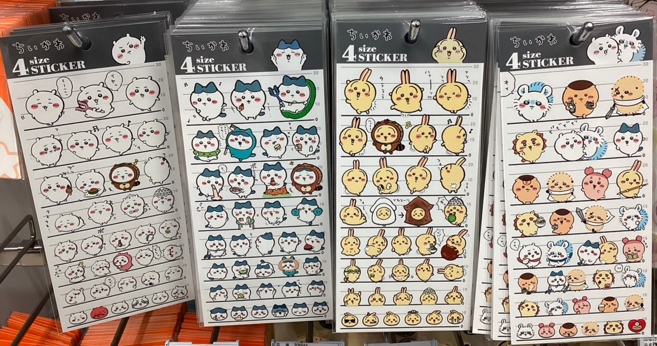 Chiikawa 4 Size Sticker 角色造型可愛貼紙