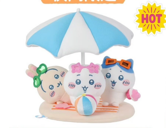 Miniso x Chiikawa 夏日季場景毛絨擺件 限量