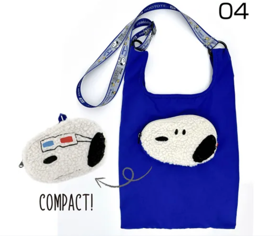 3D Glasses Snoopy Shoulder Bag