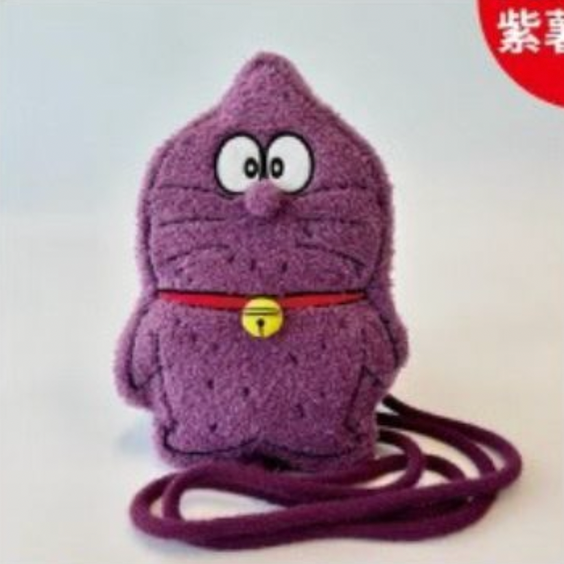 100%多啦A夢&Friends巡迴特展武漢商品-紫薯斜孭袋