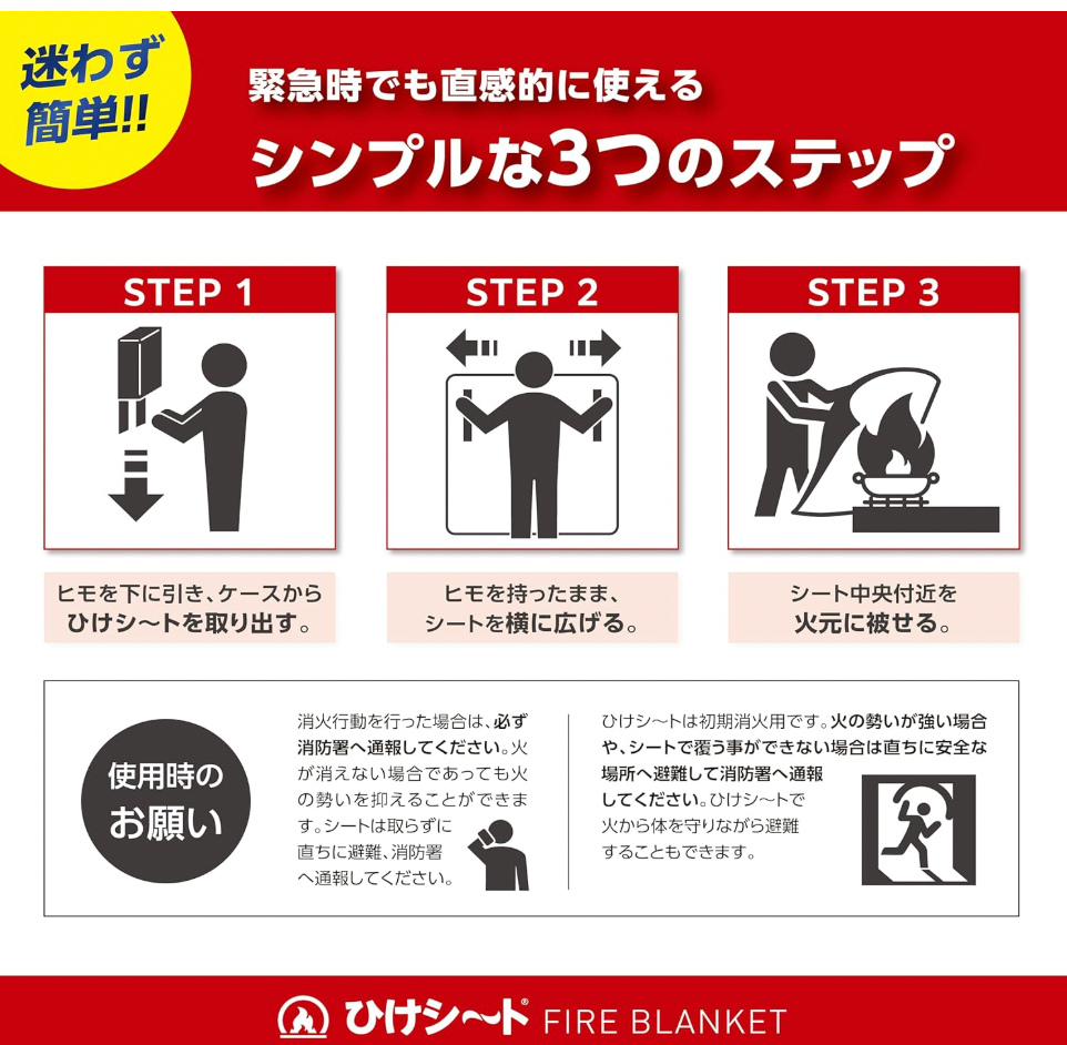 日本 家庭用初期滅火Blanket