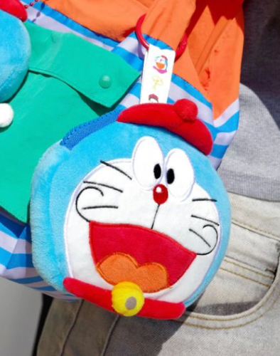 泰國限定 多啦A夢Keychain Coins Bag
