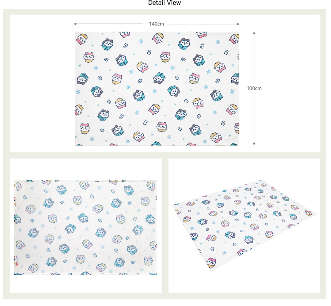 韓國Chiikawa 冬日雪花毛毯 140x100cm