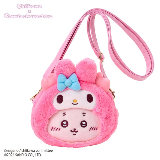 (2-3星期到貨)Chiikawa x Sanrio 限定斜孭袋(古本屋 x My Melody)
