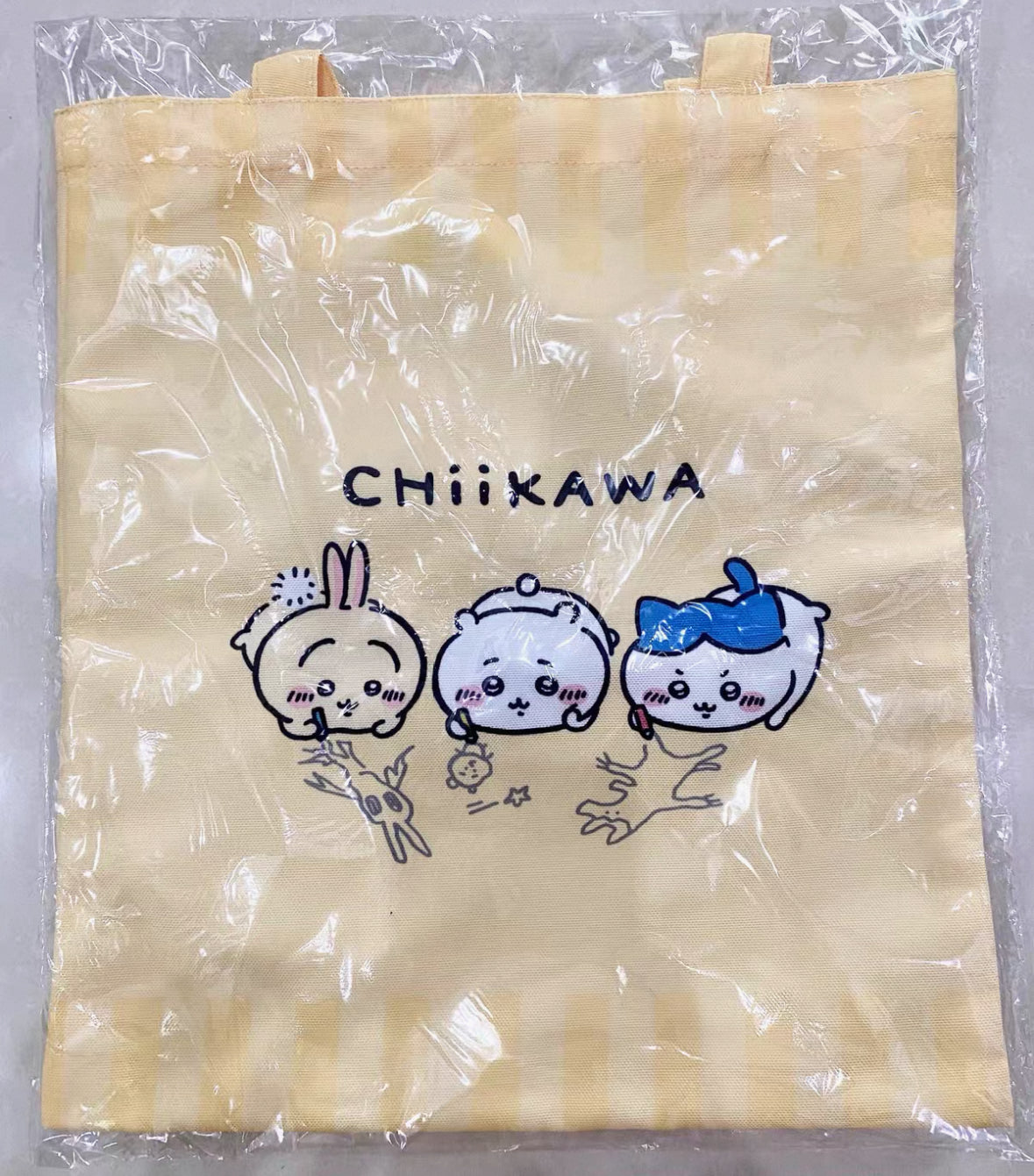 Chiikawa 天貓特典 三主畫畫帆布袋Tote Bag