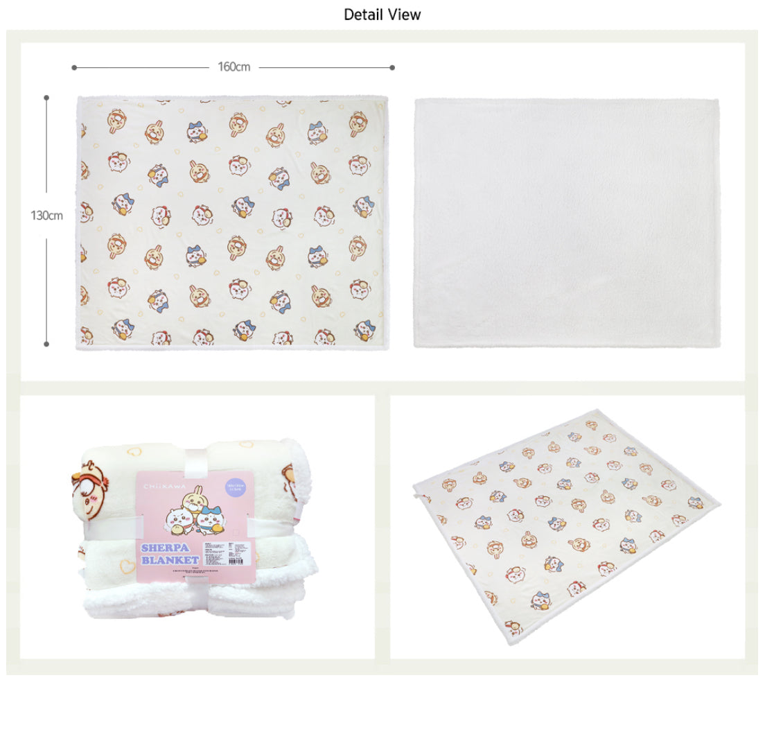 韓國Chiikawa 冬日圍巾毛毯 160x130cm