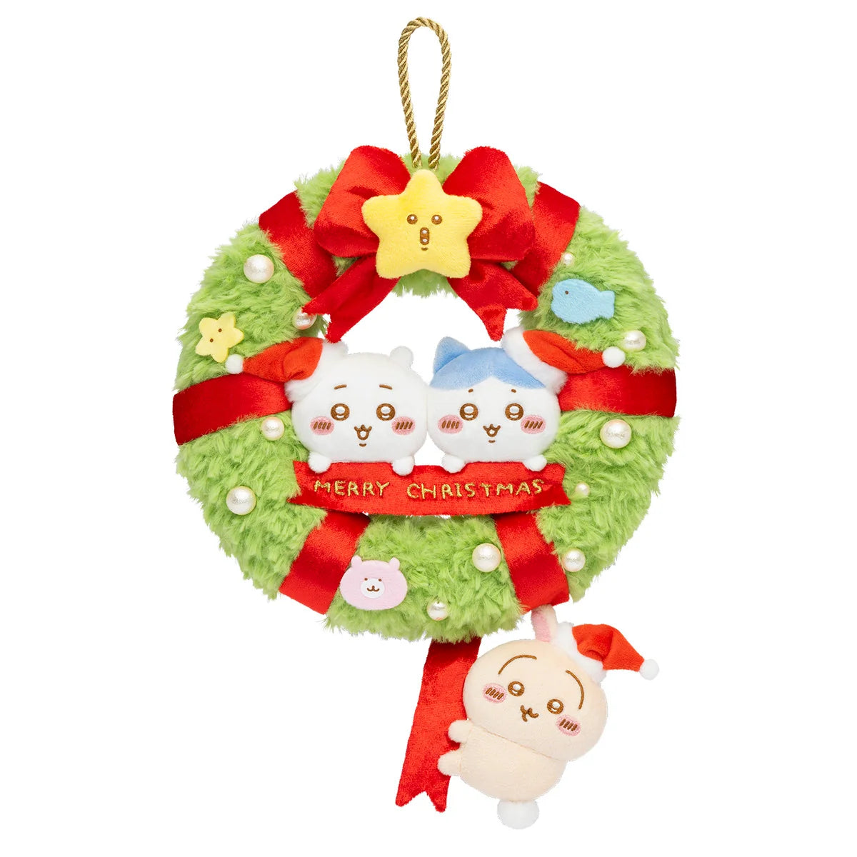 Chiikawa Christmas Wreath Plush 聖誕花圈毛公仔
