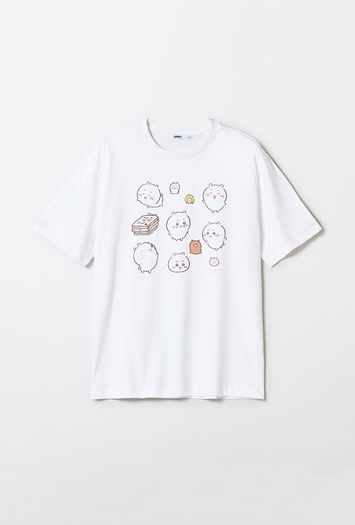 Chiikawa x Spao T-shirt 不同姿勢小可愛
