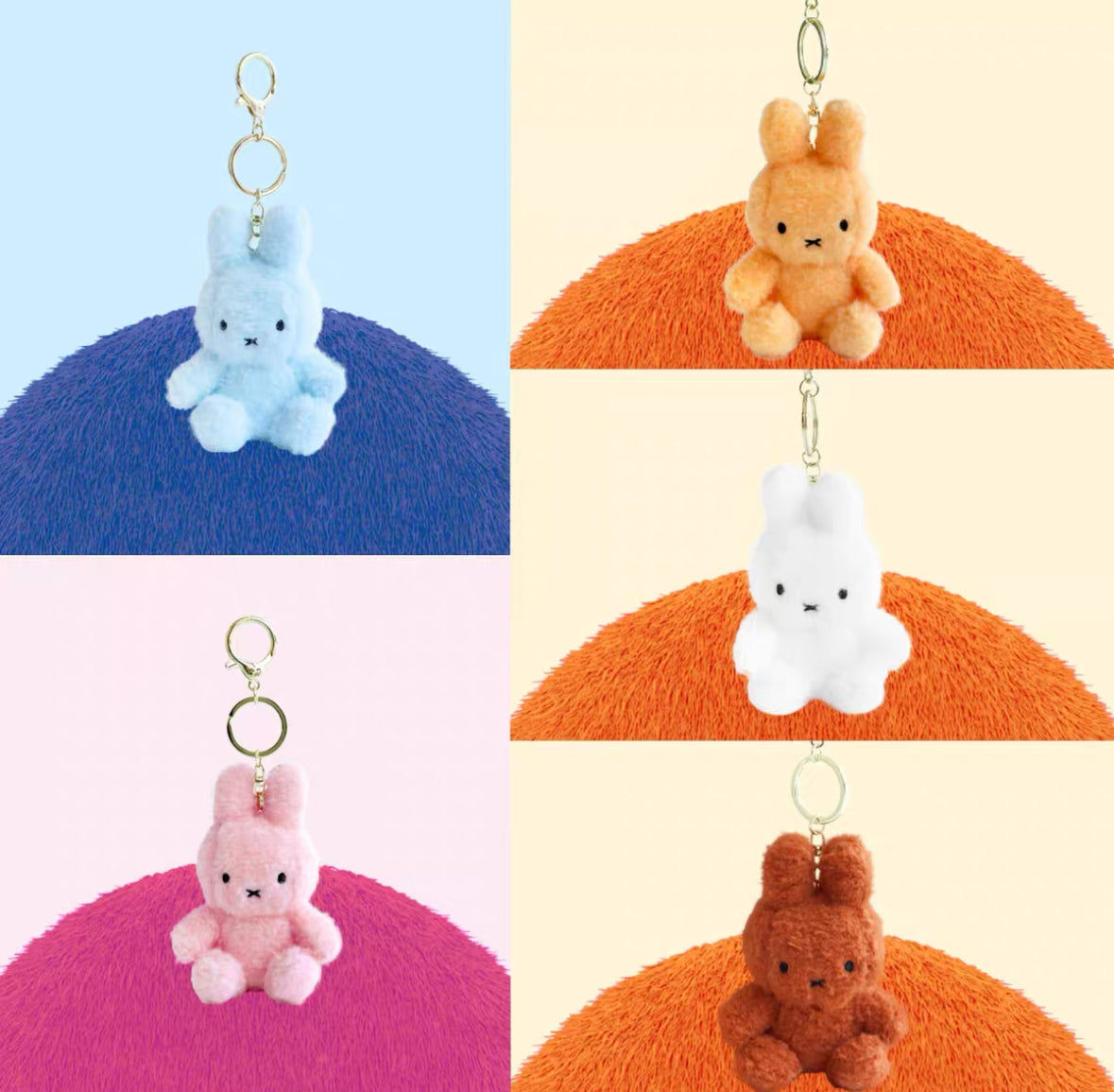 Miffy 韓國限定 8cm毛毛坐坐公仔掛飾