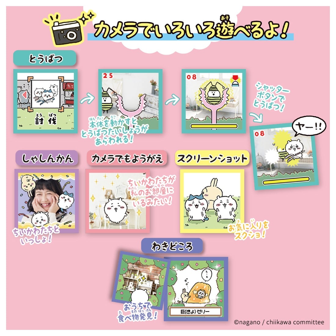 Takara Tomy Chiikawa AR互動相機遊戲機