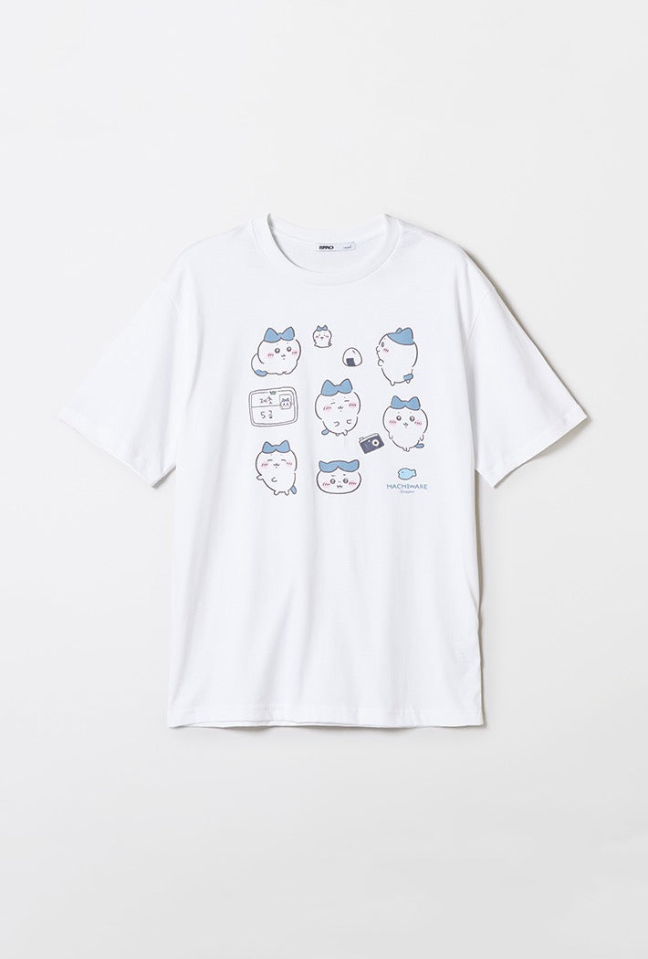 Chiikawa x Spao T-shirt 不同姿勢小八