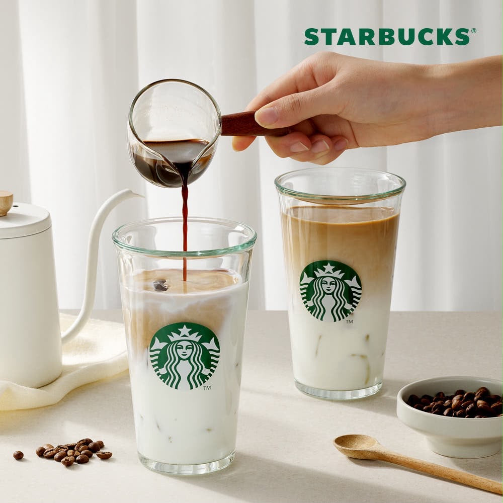 韓國 Starbucks 經典 Siren 玻璃杯禮盒裝 (一套2隻)