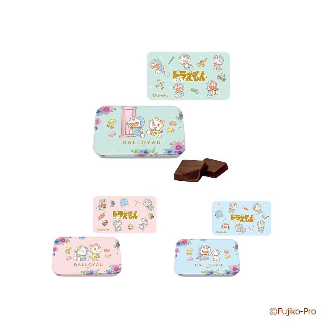 Dalloyau 多啦A夢鐵罐朱古力三款裝