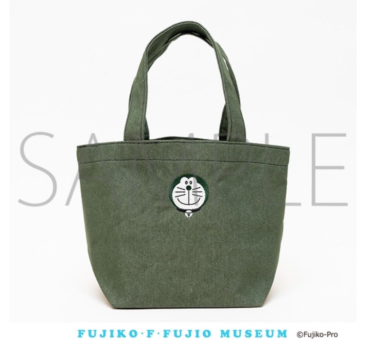 不二雄館限定 多啦A夢刺繡章牛仔布Tote Bag