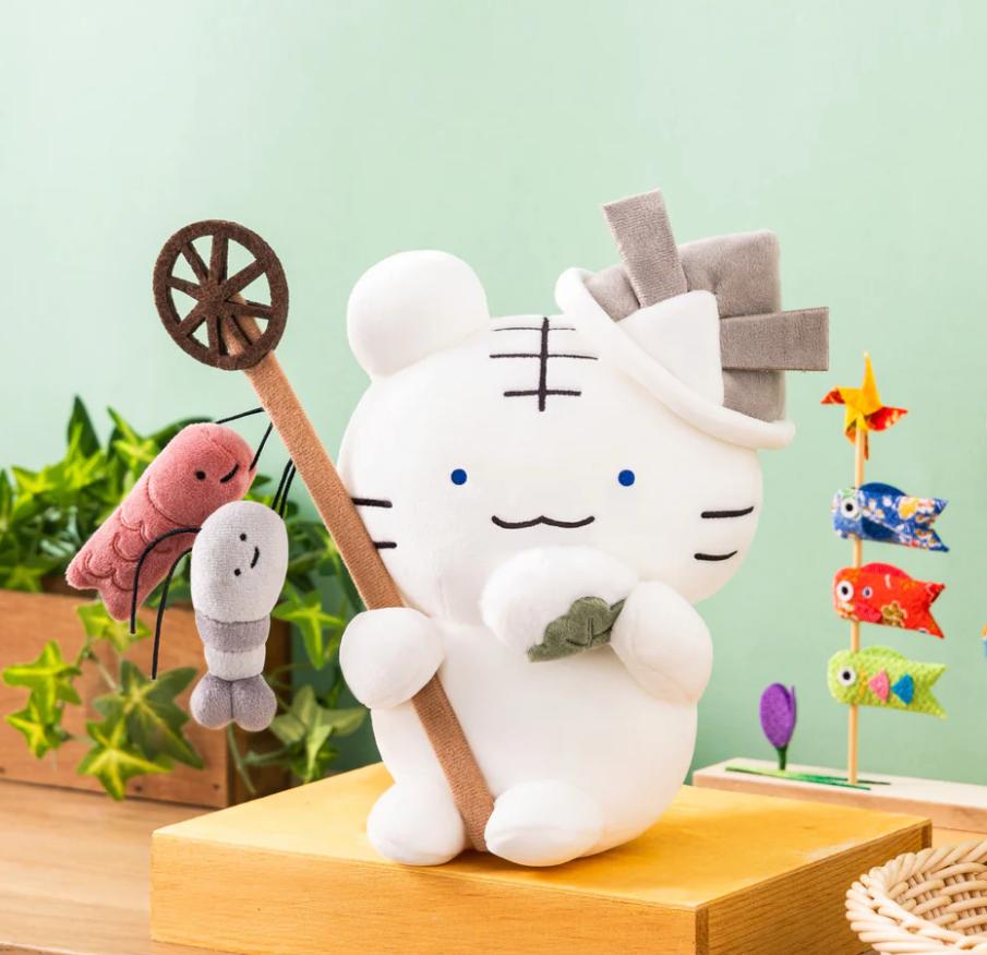 小白虎與黑虎蝦 白虎兒童節公仔