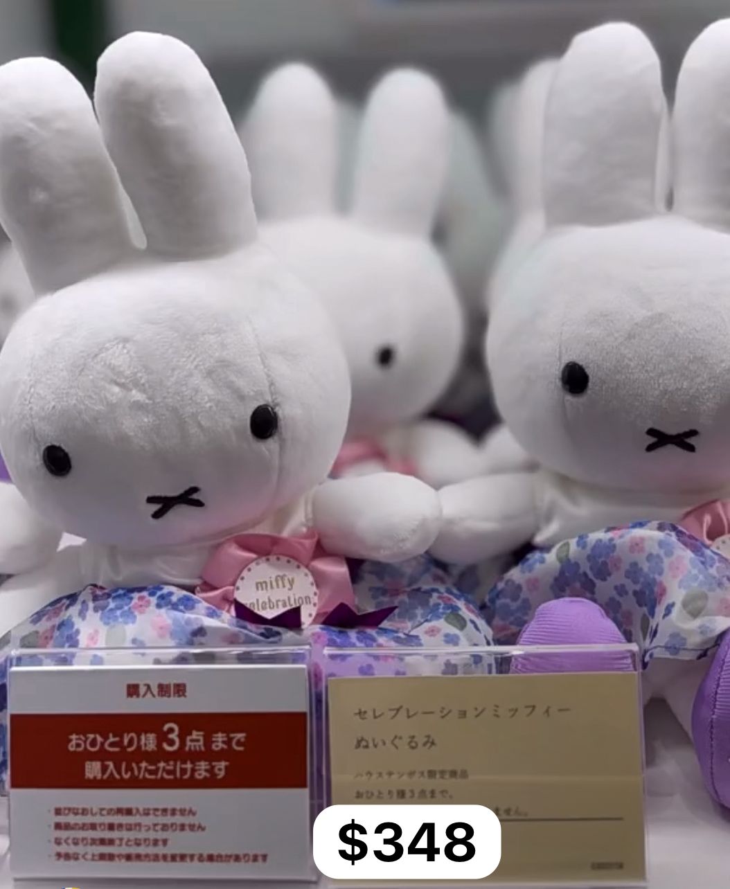MIFFY 豪斯登堡限定 生日大公仔