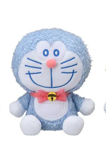淺毛色多啦A夢公仔掛飾15 cm