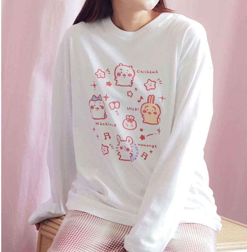 Chiikawa x Talking Head 豆屎眼公仔T Shirt