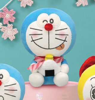 多啦A夢春天飯團公仔掛飾