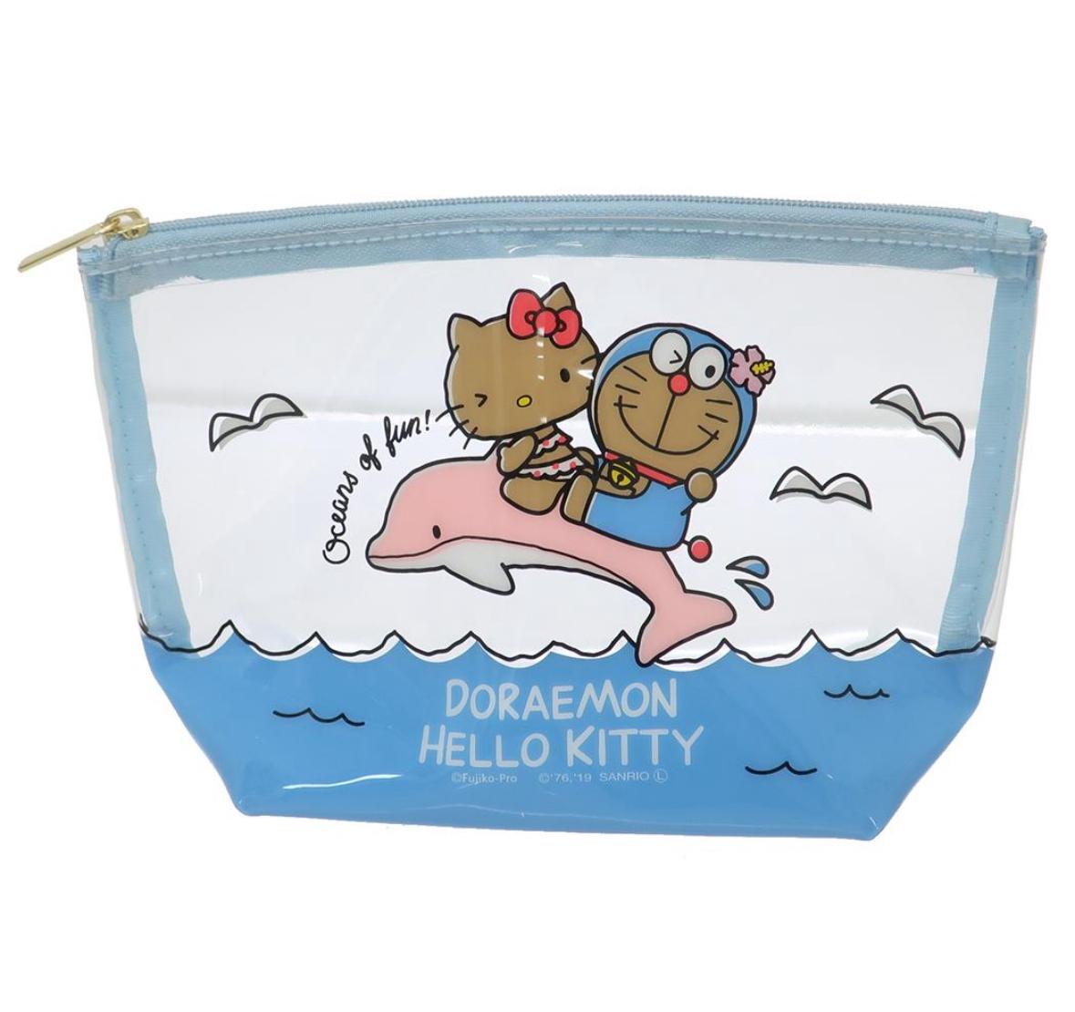 Hello Kitty x 多啦A夢化妝袋