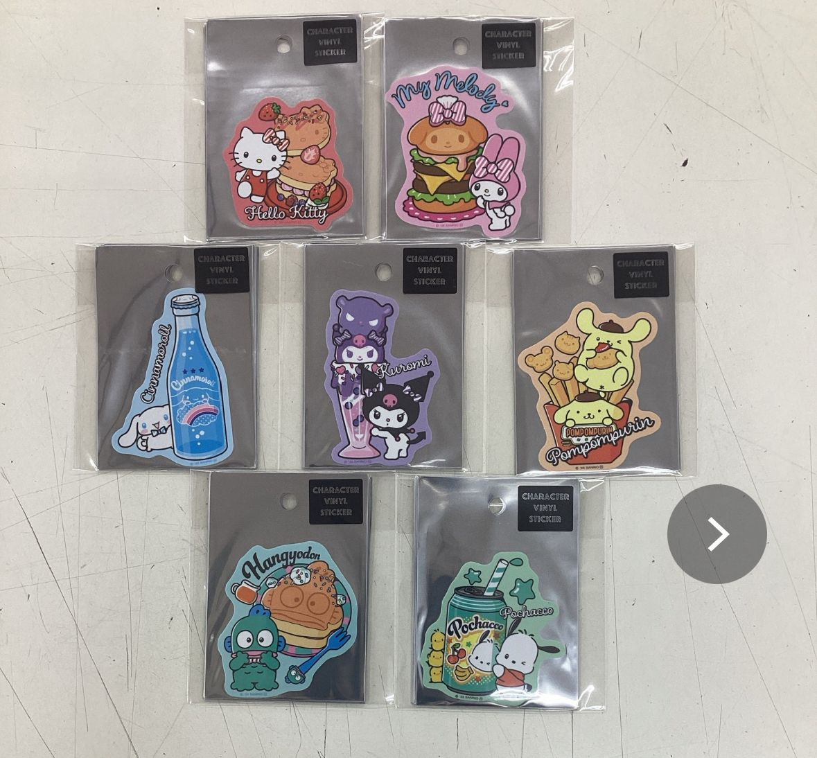 Sanrio X 快餐貼紙