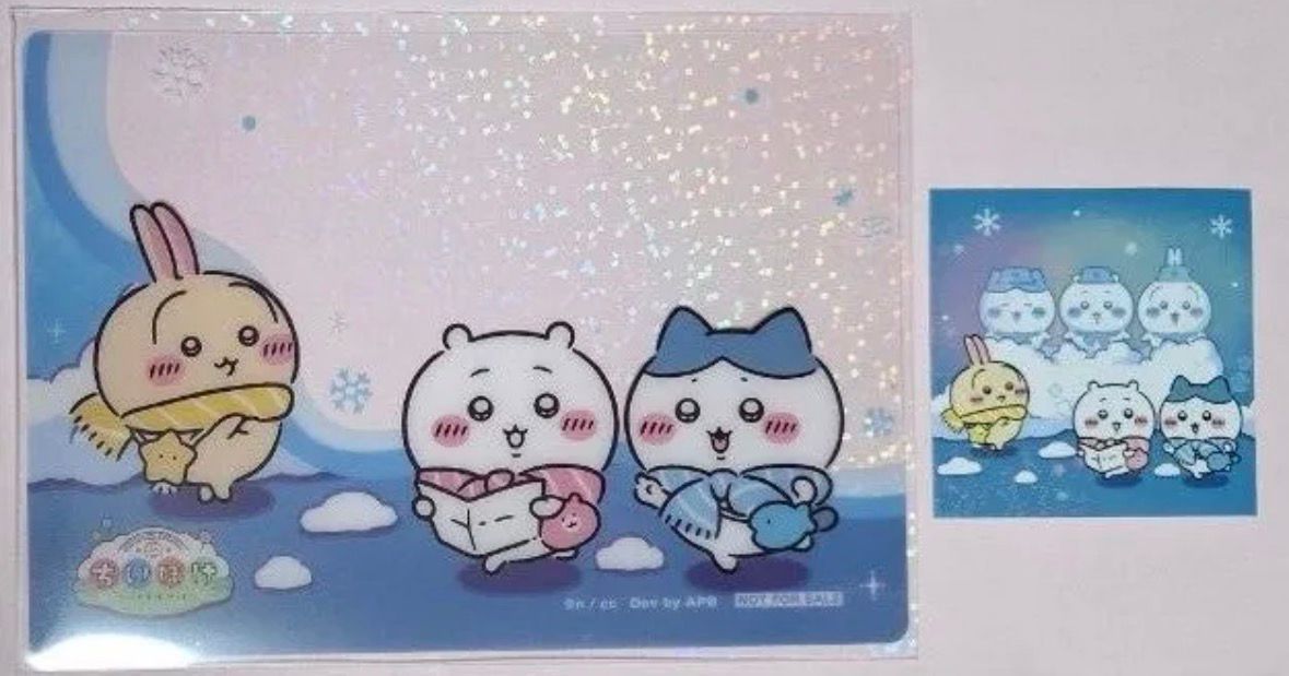 Chiikawa Pocket 札幌雪祭限定透卡 貼紙套裝