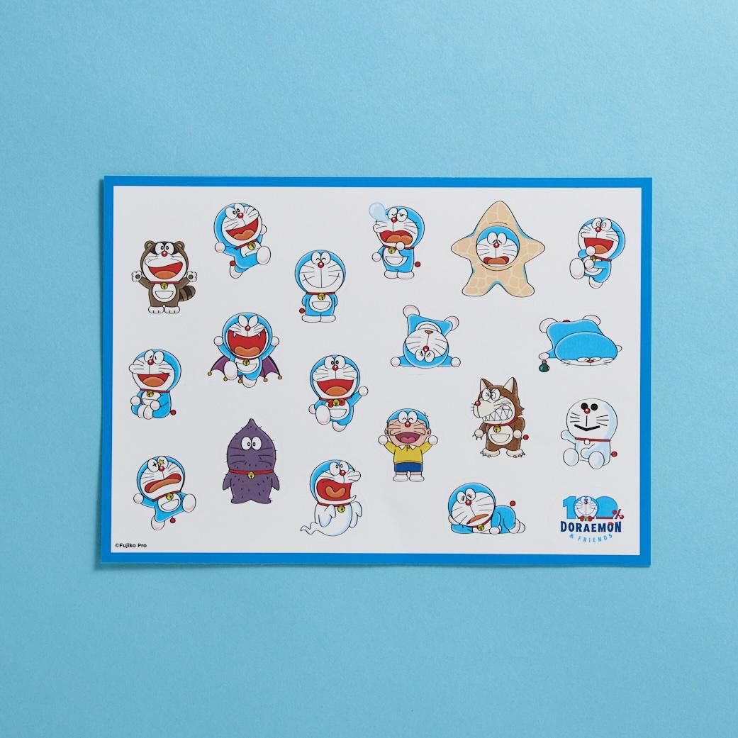 100%多啦A夢&Friends巡迴特展 日本站限定 原張貼紙