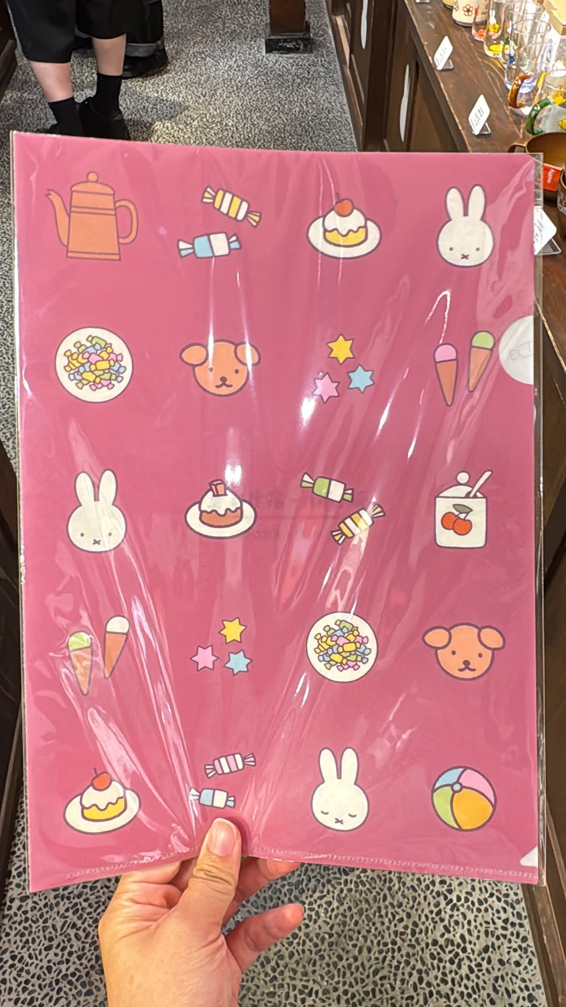 Miffy Kitchen 高山限定和紙粉紅色A4 File