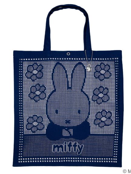 Miffy 蕾絲Tote Bag 藍色