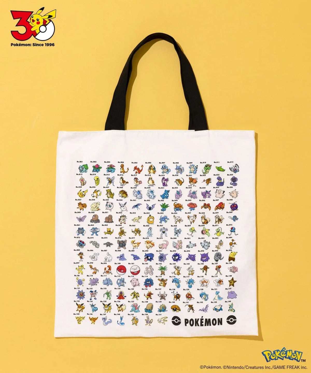 (2月預約)3coins x Pokemon 30th Tote Bag