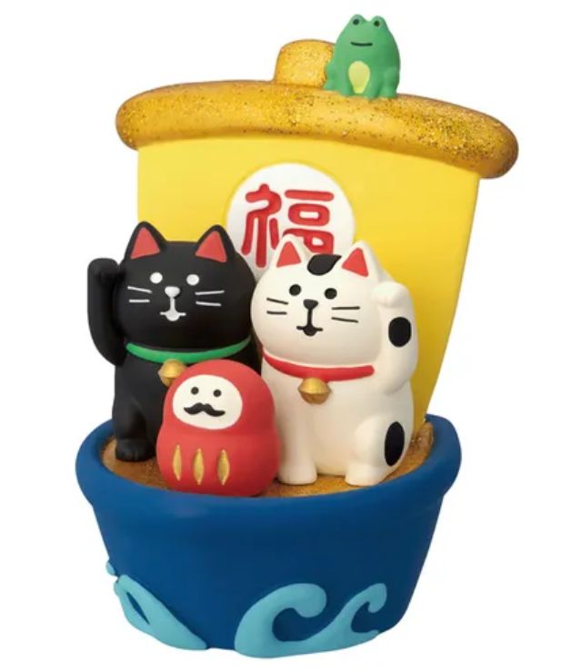 Concombre 貓貓福乘開運寶擺設