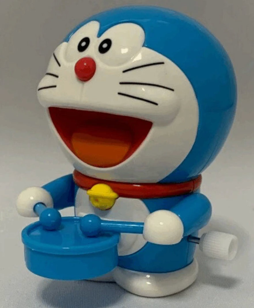 多啦A夢上鏈迷你鼓玩具