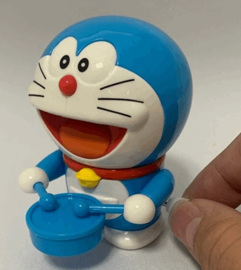多啦A夢上鏈迷你鼓玩具