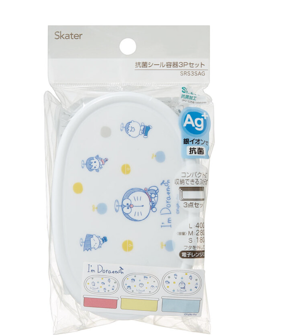 Skater 多啦A夢3件裝食物盒/飯盒