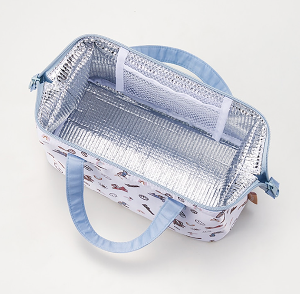 Skater 多啦A夢飛機丸型保溫飯袋/午餐袋