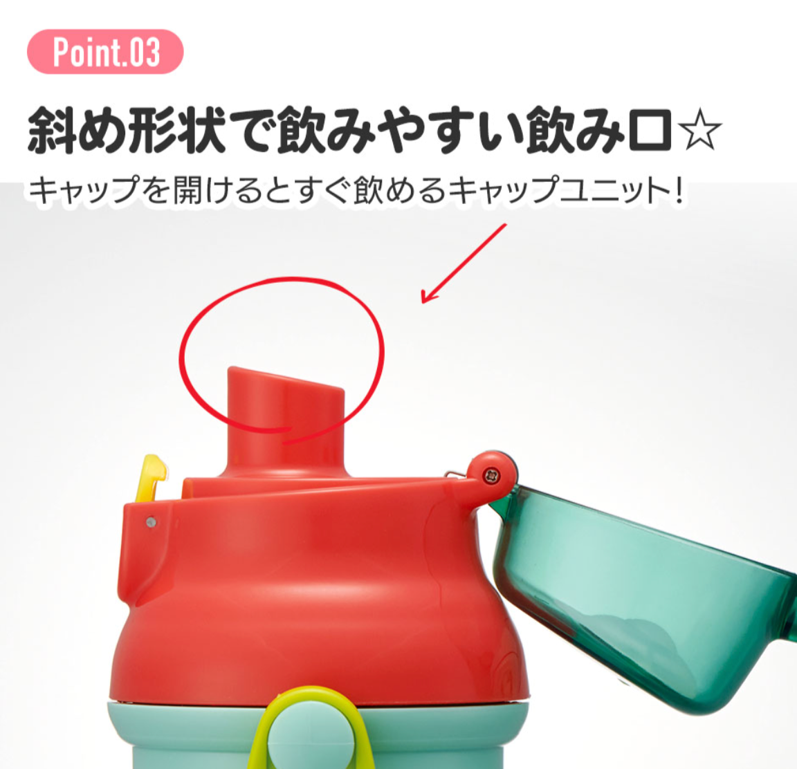 Skater Chiikawa 480mL 抗菌直飲式水樽/水壺連背帶