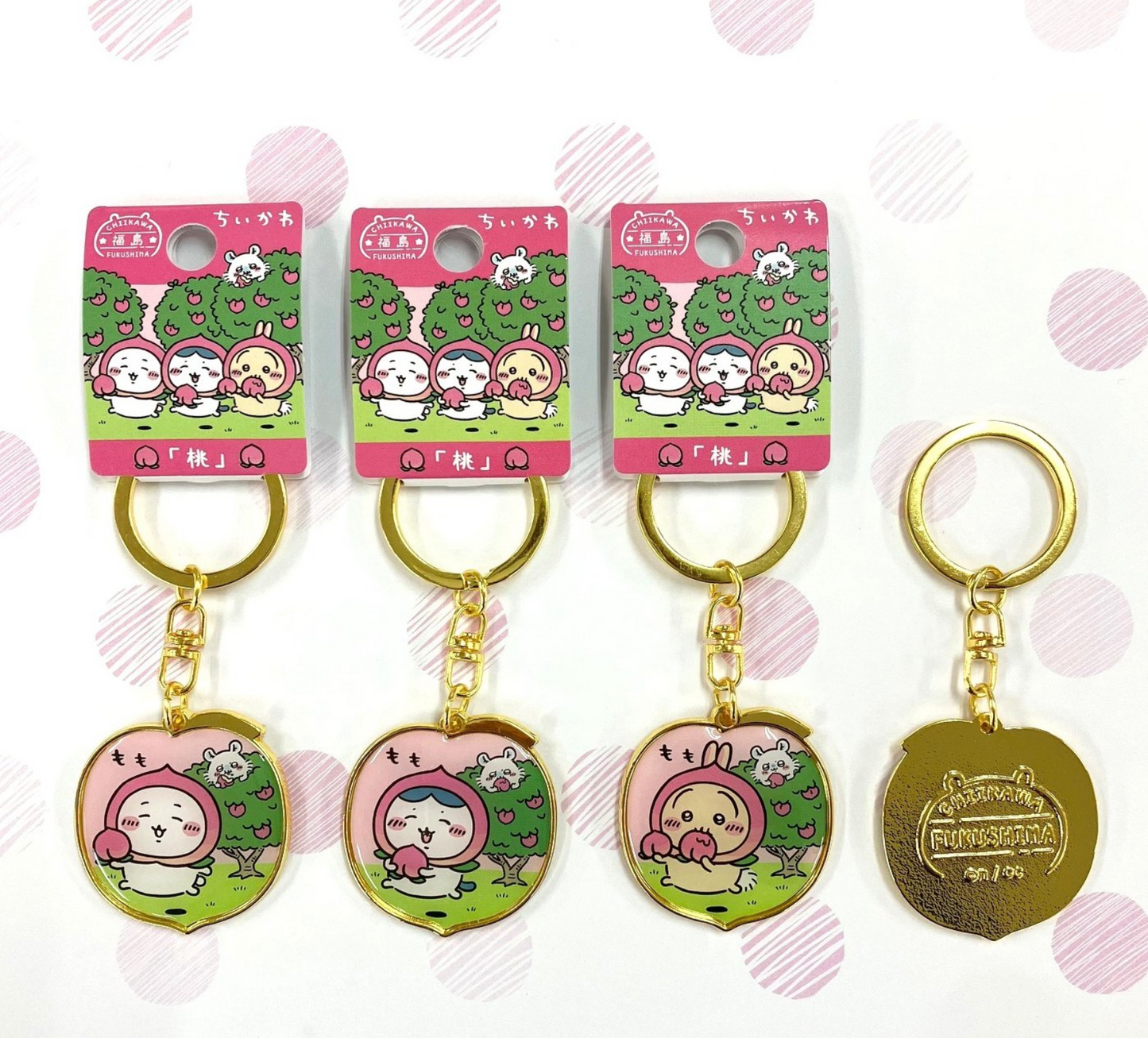 Chiikawa 當地限定鎖匙扣 福島桃