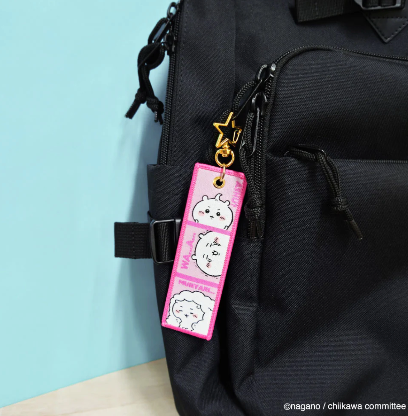 Chiikawa Flight Tag 刺繡布條吊飾