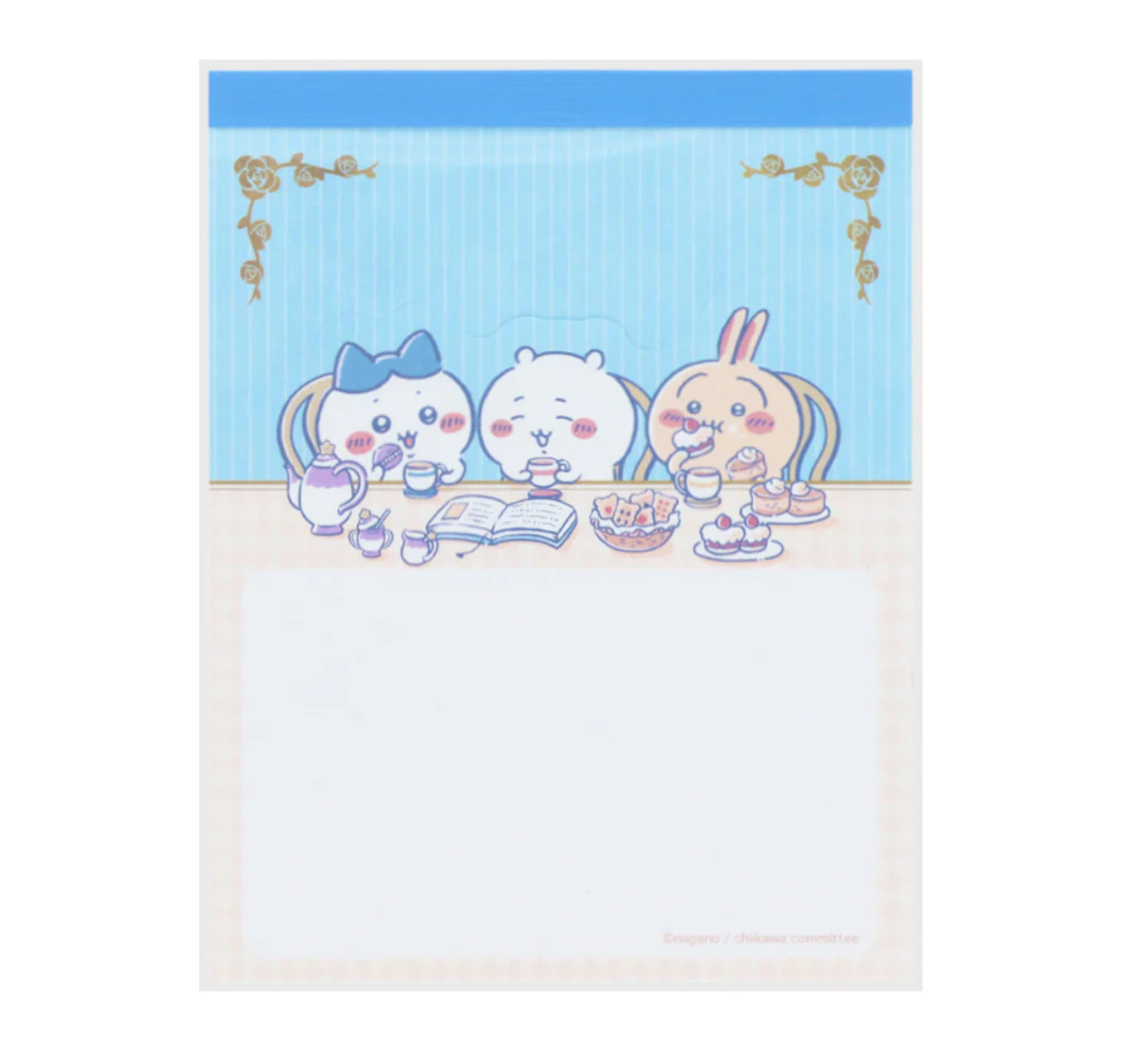 Chiikawa x Wonderland Tea Time Memo Pad