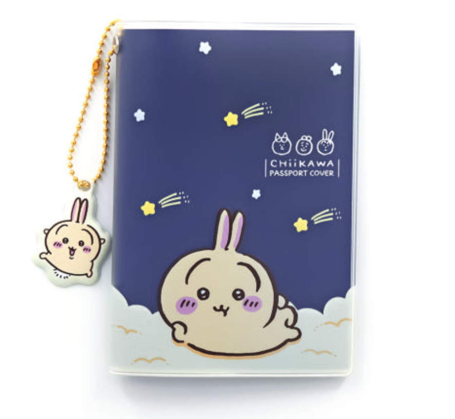 Chiikawa Passport Case 透明護照套連鎖匙扣
