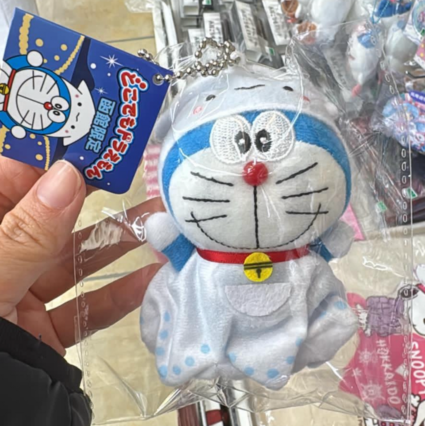 函館限定 多啦A夢魷魚公仔掛飾
