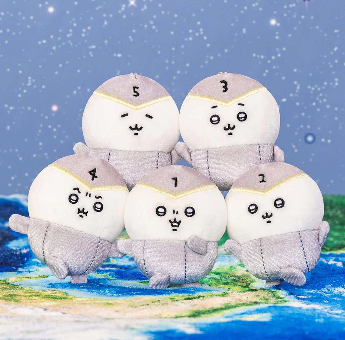 Nagano 宇宙戰隊五人公仔掛飾套裝